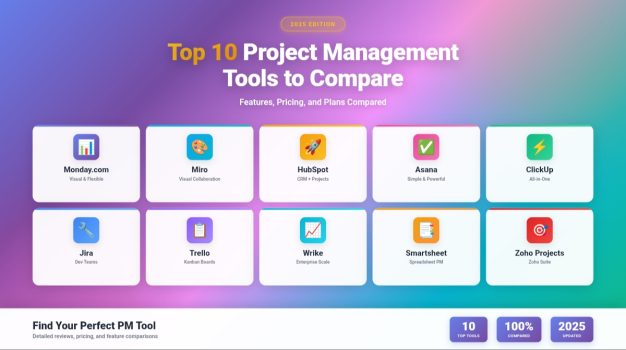 Comparison of top 10 project management tools for 2025