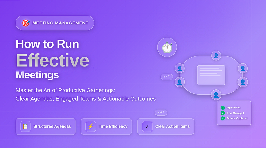 How to Run Effective Meetings - All Best Software