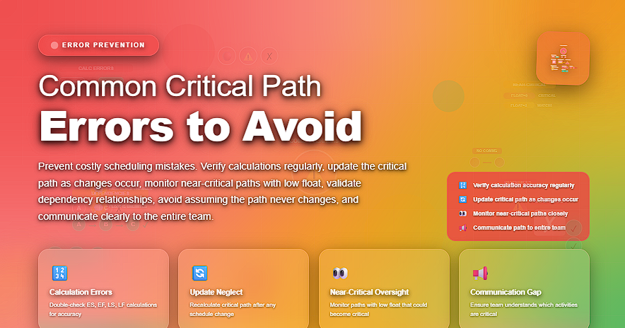 Common Critical Path Errors to Avoid - All Best Software