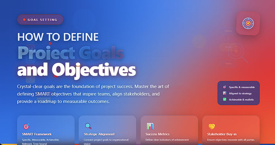 How to Define Project Goals and Objectives - All Best Software