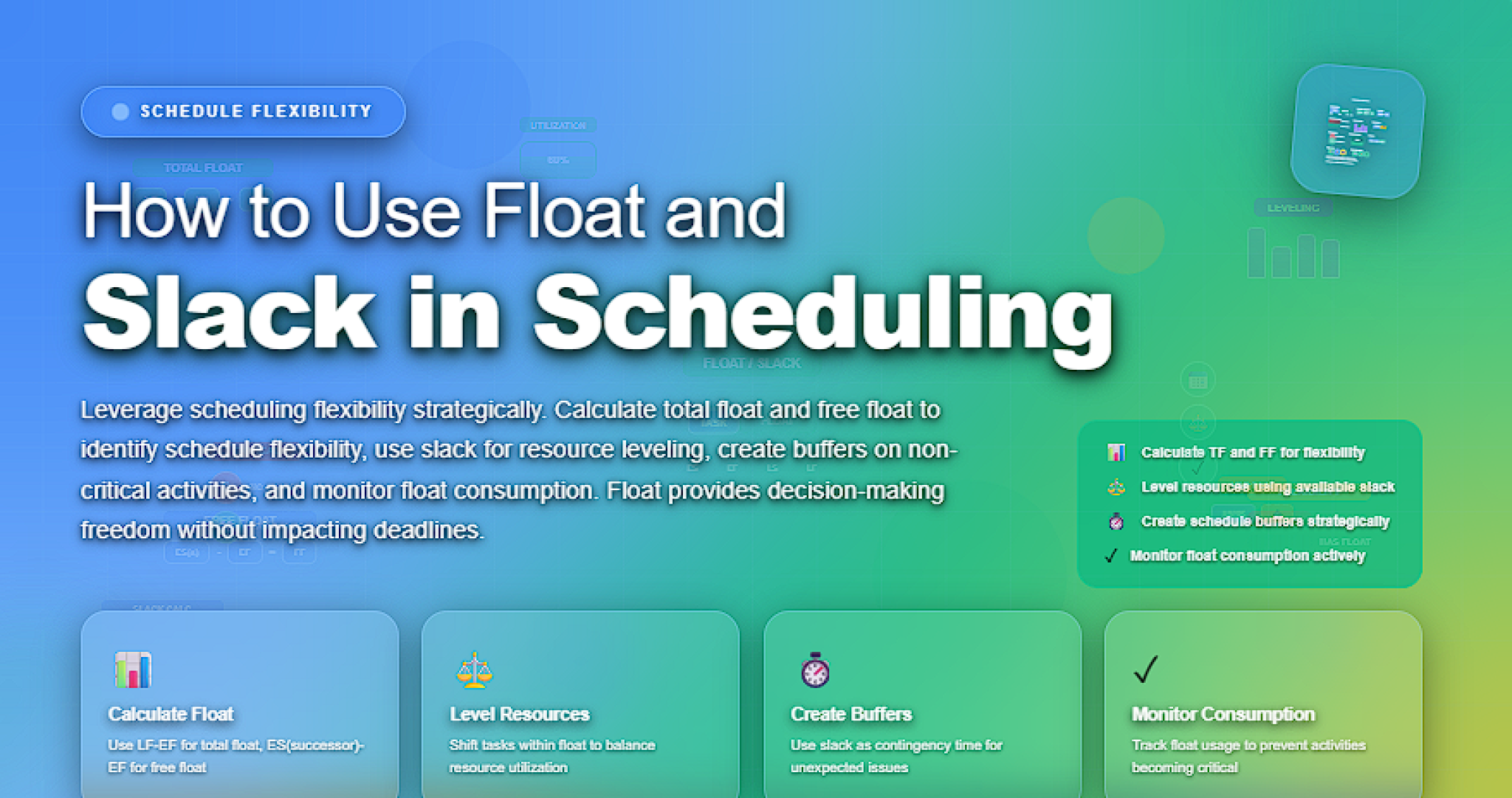 How to Use Float and Slack in Scheduling - All Best Software