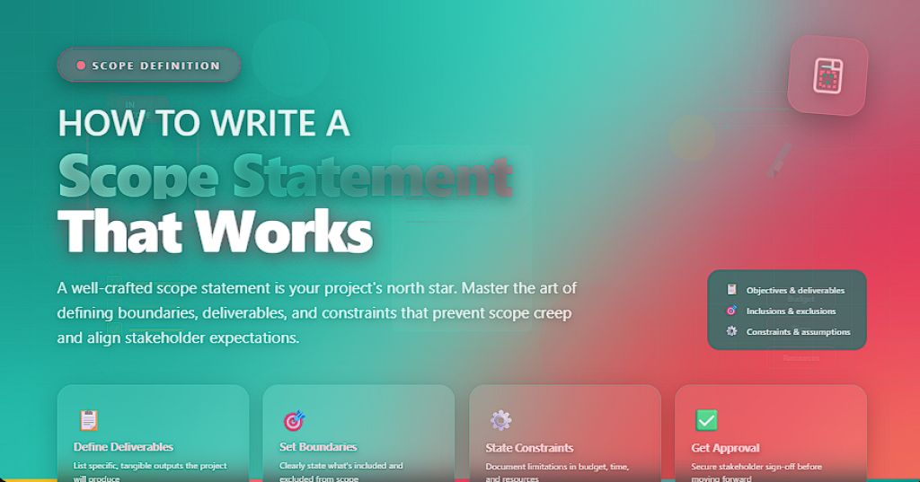 How to Write a Scope Statement - All Best Software