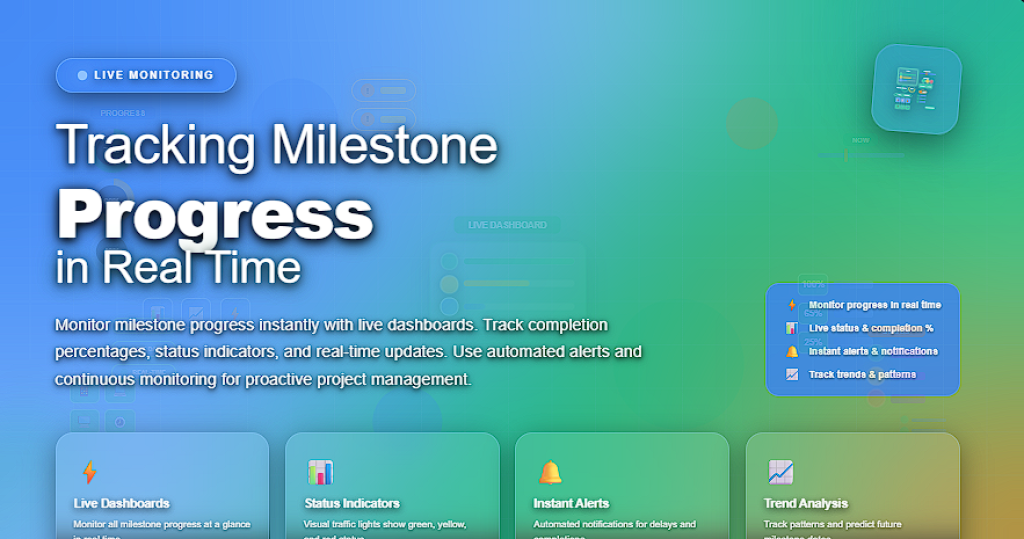 Tracking Milestone Progress in Real Time - All Best Software