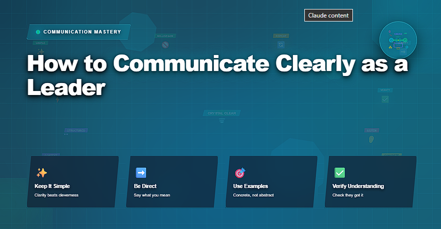 How to Communicate Clearly as a Leader