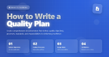 How to Write a Quality Plan